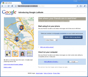 Google Latitude in Google Chrome